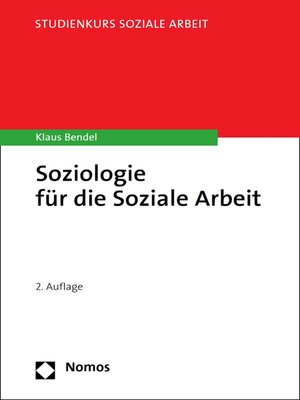 cover image of Soziologie für die Soziale Arbeit